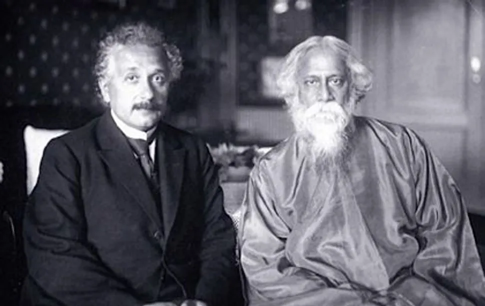 Albert Einstein and Rabindranath Tagore picture